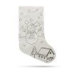 Színezhető mikulás zokni filctollal 33 x 24 cm
