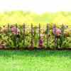 Virágágyás szegély / kerítés 61 x 30 cm - fekete