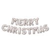 3D Karácsonyi &amp;#34;Merry Christmas&amp;#34; lufi - ezüst