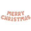 3D Karácsonyi &amp;#34;Merry Christmas&amp;#34; lufi - rozéarany