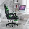 RACING PRO X Gamer szék lábtartóval, Zöld-fekete