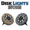 Napelemes LED kő korong, 4 db