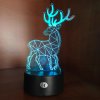 3D Karácsonyi RGB LED lámpa - kétféle mintában
