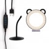 Panda kör alakú LED lámpa, fényerőszabályzóval - többféle színben