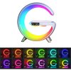 Asztali RGB lámpa LED világítással, ébresztőóra funkcióval