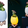 Dinoszauruszos éjjeli lámpa, LED izzóval