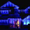 Különböző színű jégcsap fűzér, 180 LED-es