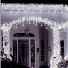 Különböző színű jégcsap fűzér, 180 LED-es