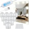 10 W-os LED világítás tükörre (4 db)