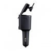 Fekete autós töltő, bluetooth-os headsettel