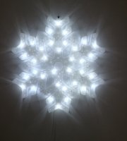 Karácsonyi LED ablakdekoráció - Hópehely