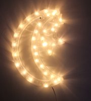 Karácsonyi LED ablakdekoráció - Hold