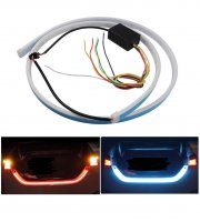 Autó tuning - Hátsó LED kijelző szalag, Kék/Piros