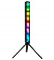 Ritmusra, zenére villogó RGB aktív LED tripod állvánnyal