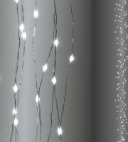 Karácsonyi fényfüggöny dekoráció, 2 méteres