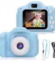 Játék fényképezőgép, kék vagy rózsaszín színben