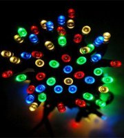 Színesen világító, 240-LED-es karácsonyfa izzó