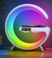 Asztali RGB lámpa LED világítással, ébresztőóra funkcióval