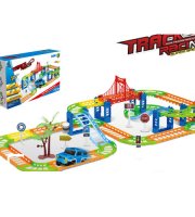 Track Racing Speed - Mágikus építhető autópálya, kisautóval