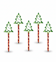 Világító fenyőfák - Napelemes, kerti dekoráció