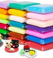 6 db Színes szuper okos gyurma, 3 db formázó eszközzel