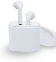 Bluetooth headset,beépített mikrofonnal, töltő tokkal