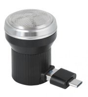 USB porttal ellátott, mini utazó borotva